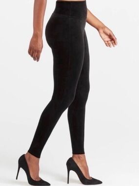 Spanx Black Velvet High Rise Leggings